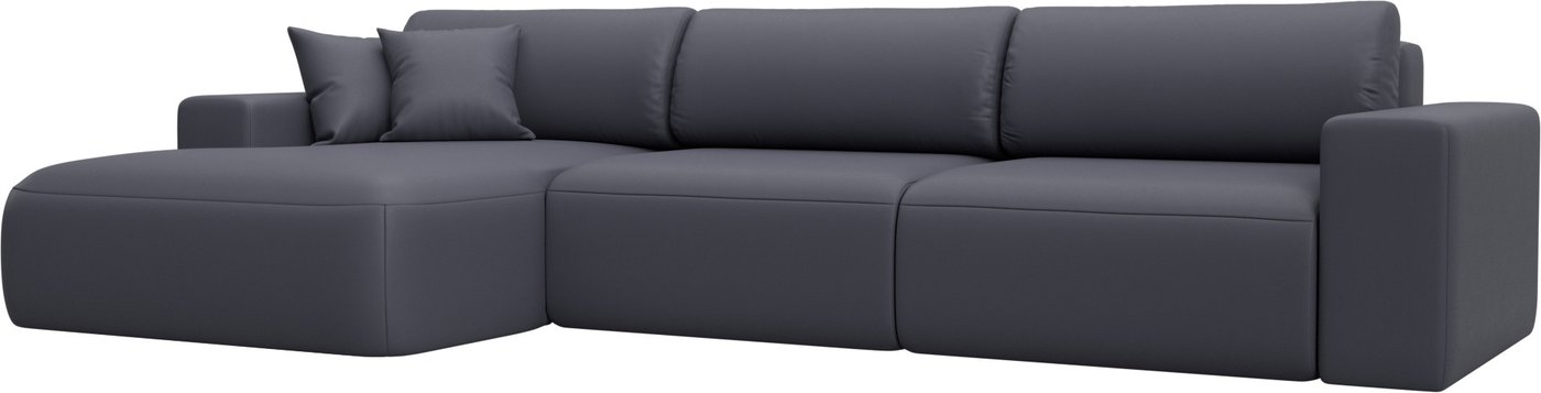 

Угловой диван Лига диванов Лига-036 НПБ Классик Лонг левый 127793L (экокожа Grifon 15 серый)