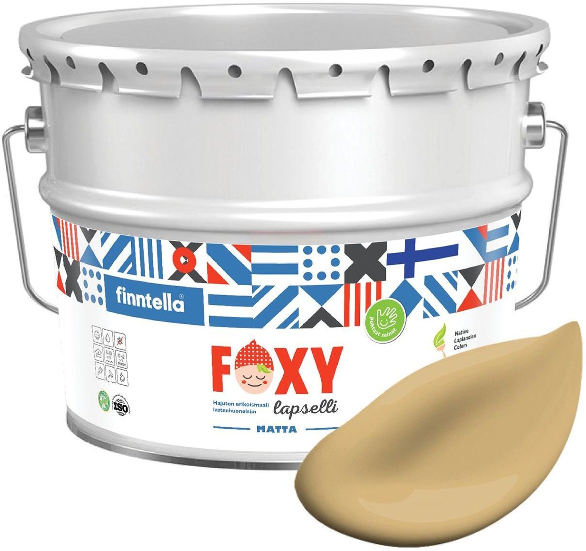 

Краска Finntella Foxy Lapselli Matte Meloni F-50-1-9-FL256 9 л (желтый)