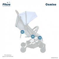 Коляска прогулочная «книга» Pituso Camino (черный/джинс)