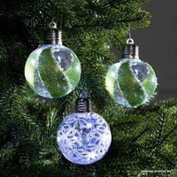 Елочная игрушка Luazon Шары с блестками 4834897