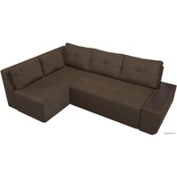 Угловой диван Mebelico Амадэус 109699 (левый, рогожка, коричневый)