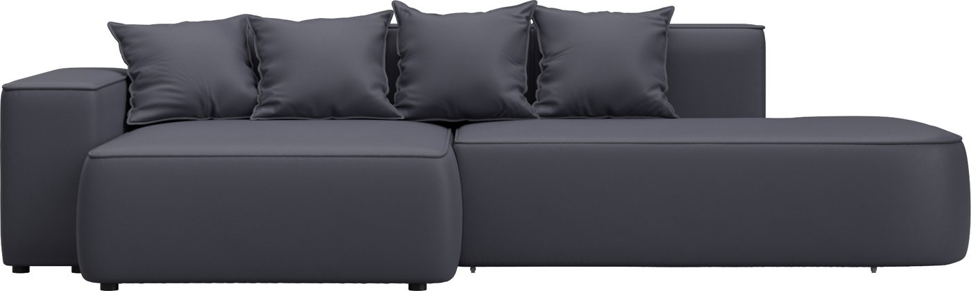 

Угловой диван Лига диванов Лига-065 угол левый 129805L (экокожа Grifon 15 серый)