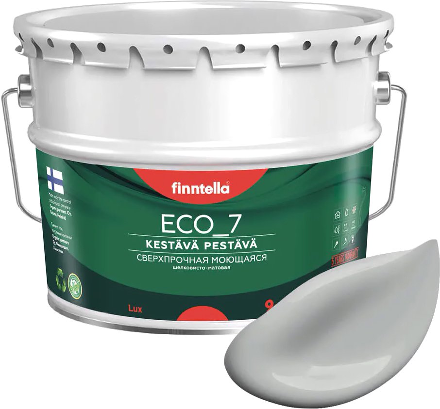 

Краска Finntella Eco 7 Joki F-09-2-9-FL060 9 л (серый)