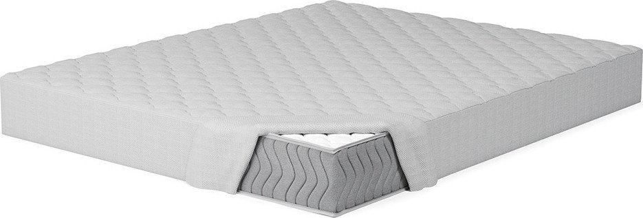 Защитный наматрасник ЭОС Double cotton 90х180 Light grey