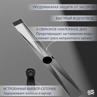 Трап/канал Lauter 2120671-KH 700x70 (хром)