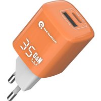 Адаптер питания Atomic Crystal G351 GAN 35W USB Type-C (оранжевый)