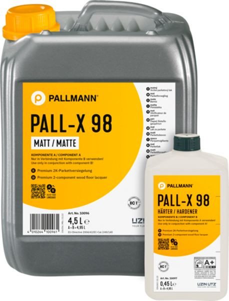 Лак Pallmann Pall-x 98 Gold 2К на водной основе 4.95л (мат)