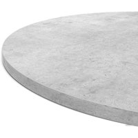 Кухонный стол Sheffilton SHT-TU30/90 ЛДСП (черный/бетон Чикаго светло-серый)