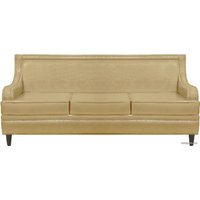 Диван Brioli Луи трехместный (экокожа, L4 кремовый)