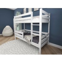 Двухъярусная кровать EcoWood Моритц 2 80х200 с бортиком ECO.001.00042.80-200.W