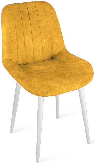 

Стул Трия Марвел К1С исп. 2 (белый матовый/микровелюр Wellmart Yellow)