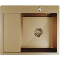 Кухонная мойка Mixline Pro 552928 (бронза, с сифоном)