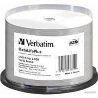 DVD-R диск Verbatim 4.7Gb 16x 43755 (50 шт.)