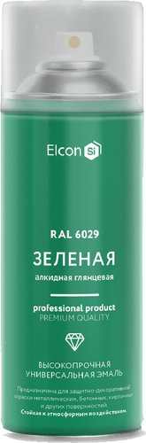 Эмаль Elcon Универсальная алкидная RAL 6029 0.52 л (глянцевый зеленый)