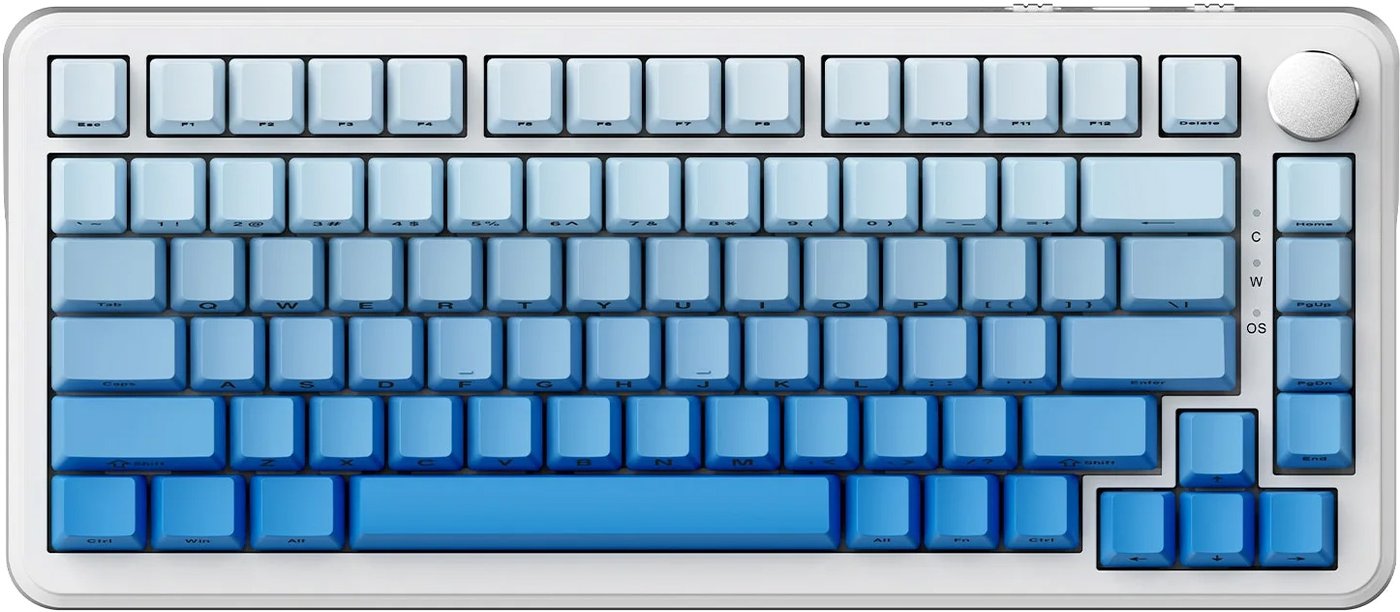 

Клавиатура Ajazz AK820 Max (белый/голубой, Ajazz Sea Salt)