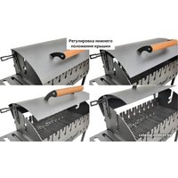 Мангал для дачи Progrill Чикаго вуд (5 мм)