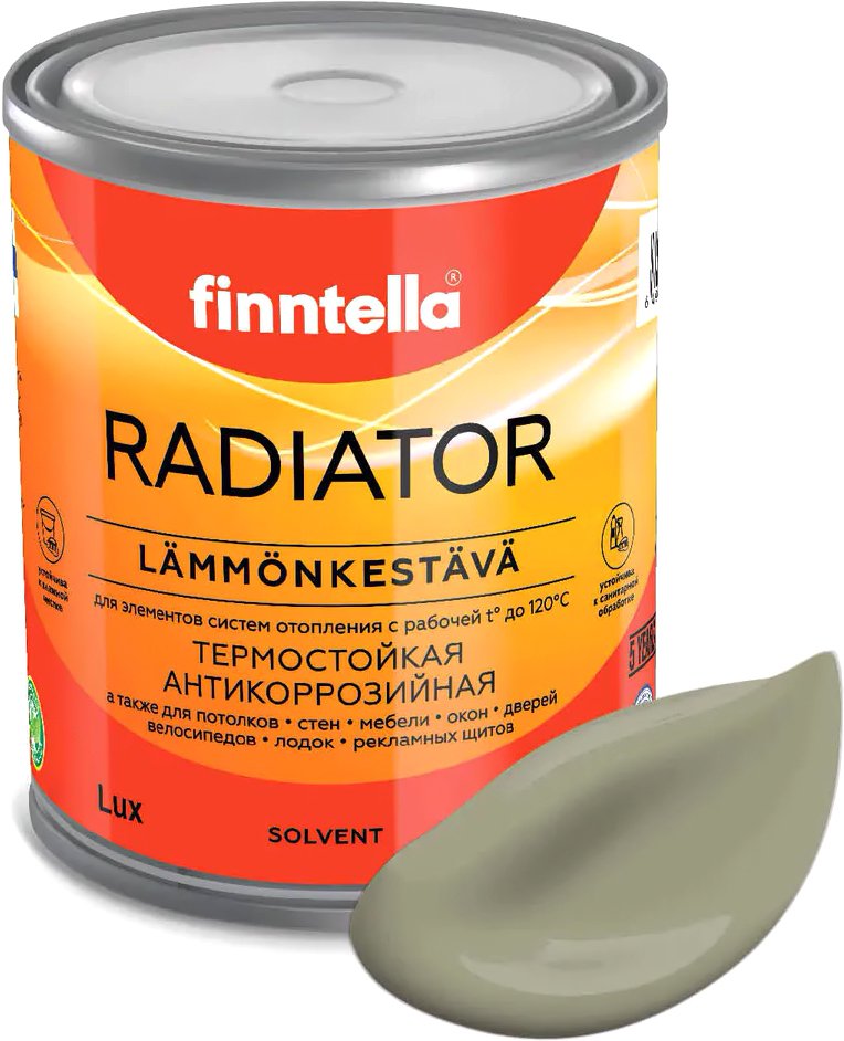 

Краска Finntella Radiator Khaki F-19-1-1-FL022 0.9 л (серо-зеленый)