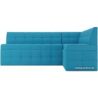 Угловой диван Мебель-АРС Атлантис правый 212x84x135 (синий)
