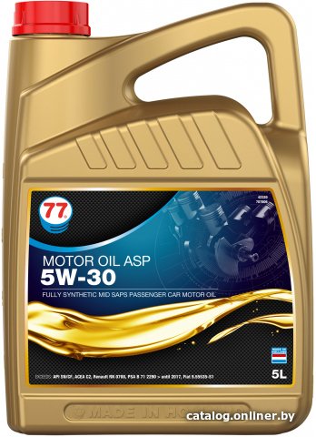 Моторное масло 77 Lubricants Motor Oil ASP 5W-30 5л