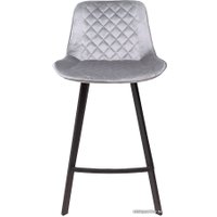 Стул AksHome Leros (светло-серый велюр HLR-20/черный)