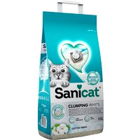 Наполнитель для туалета Sanicat Clumping White Cotton Fresh 10л