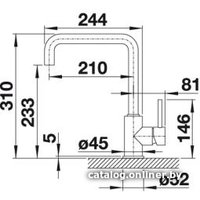 Смеситель Blanco Mili (хром)