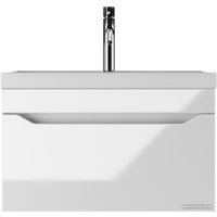  Айсберг Тумба под умывальник Bazis 70 Ева В1 DA5902T (с одним ящиком)