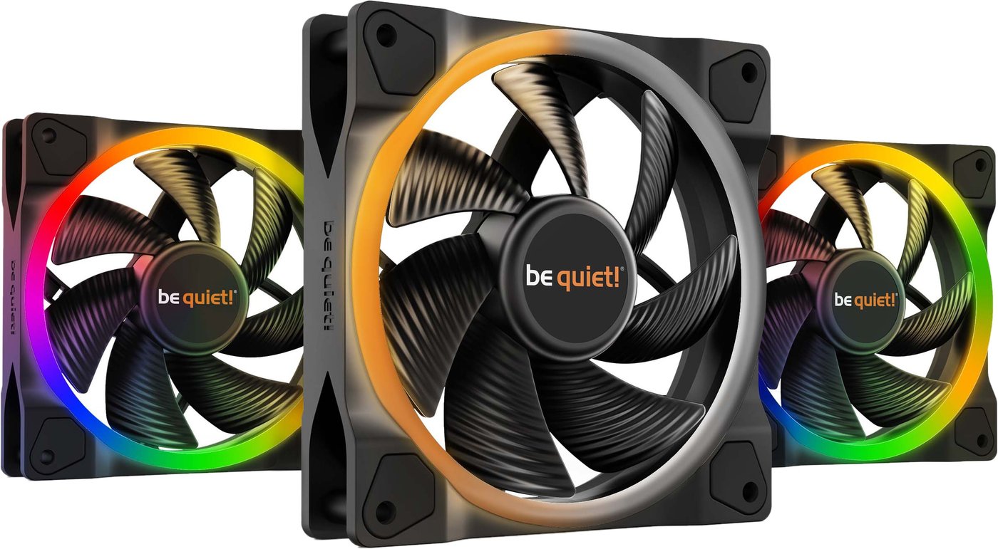 

Комплект вентиляторов для корпуса с контроллером be quiet! Light Wings 120mm PWM Triple Pack BL076