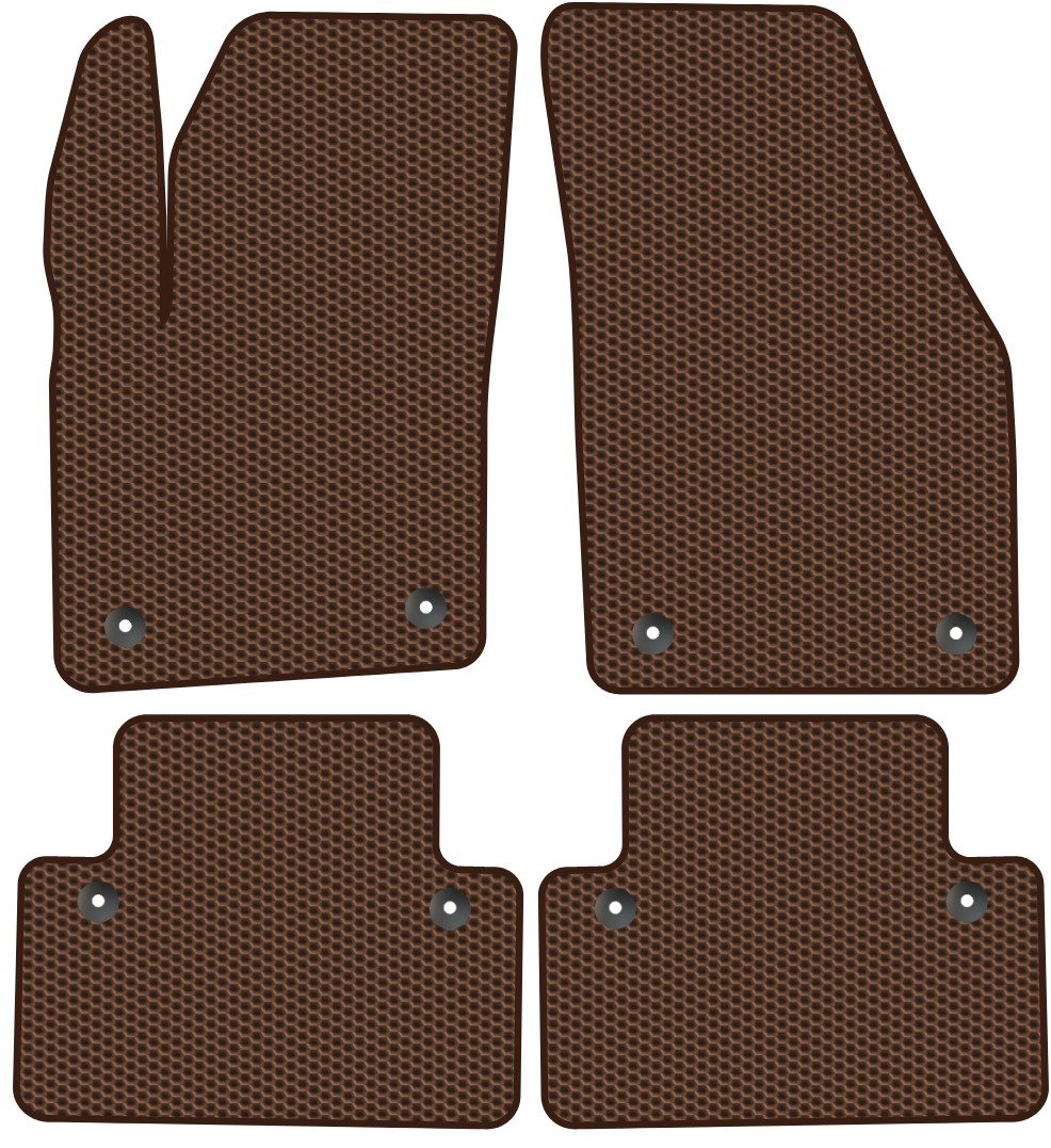 

Комплект ковриков для авто Alicosta Volvo S40 II (седан / MS) 2007 - 2012 (коричневый, сота)