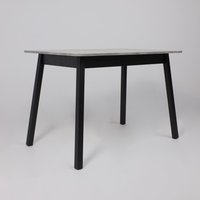 Кухонный стол Мамадома Tirk radial-110 раздвижной 110-142х70 (серый сланец/черный)