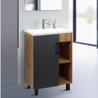  Doratiz Тумба под умывальник Лофт 50 9912.017 (графит/ватан)