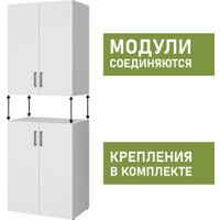 Шкаф распашной Mio Tesoro Tandem 2D (белый)