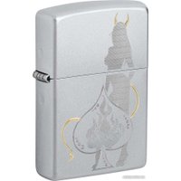 Зажигалка Zippo Satin Chrome Devilish Ace 48658