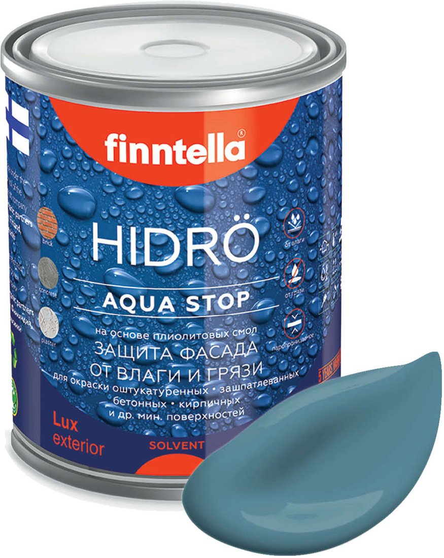 

Краска Finntella Hidro Enkeli F-14-1-1-FL012 0.9 л (бирюзовый)