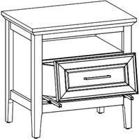 Тумба Black Red White Classic KOM1S (глиняный серый)