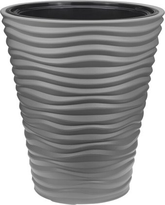 Кашпо Idea Дюна М3401 со вставкой (серый)