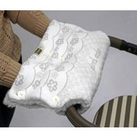 Муфты для рук Kidboo Цветочки (хлопок/акрил, розовый) в Лиде