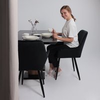 Стул AksHome Pablo (черный велюр HLR-66/черный)