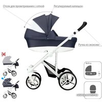 Универсальная коляска BEBETTO Magnum (3 в 1, 230, белая рама)