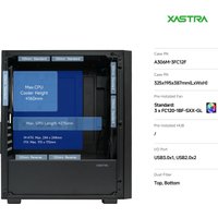Корпус XASTRA A306M 3FRGB (черный)