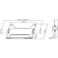 Кронштейн ErgoSmart NBH-6E (серебристый)