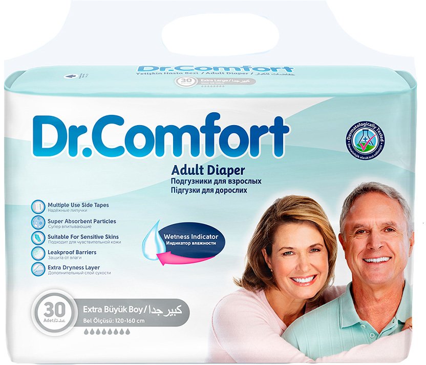 

Подгузники для взрослых Dr. Comfort XLarge (30 шт)