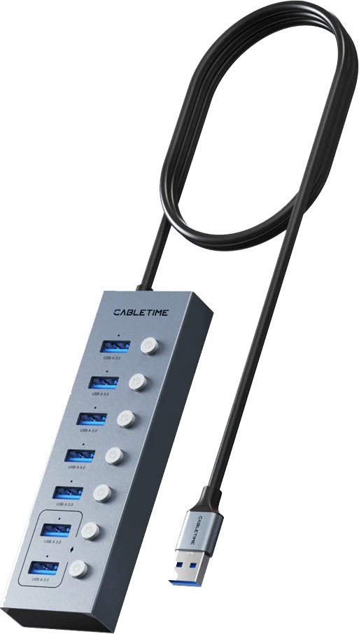 USB-хаб Cabletime CT-HUBU7-AG