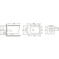 Унитаз подвесной Cerutti Spa Maiella Aria PP CT10479