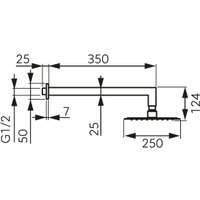 Верхний душ Ferro NPT14BL