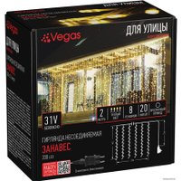 Световой дождь Vegas 200 Led 55145 (теплый белый)