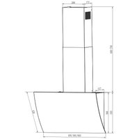 Кухонная вытяжка Elikor Wave 60 WH 243080 (белый)