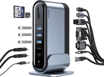 Док-станция Baseus Working Station Multifunctional Type-C CAHUB-AG0G