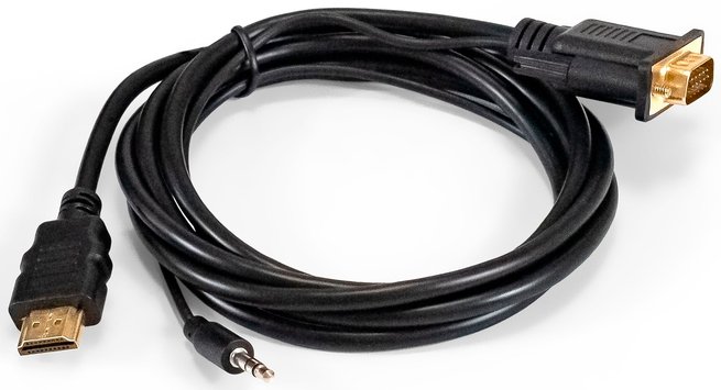 

Кабель ExeGate EX-HDMIM-VGAM-3.5JackS-1.8