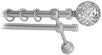 

Карниз для штор Lm Decor Ажур 095 2р гладкий (сатин, 2м)